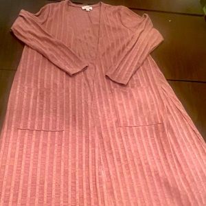 Lularoe Cardigan in Rose Size Medium